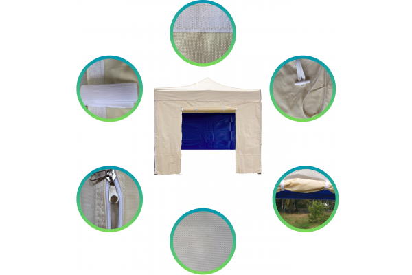 Ściana 3M z DRZWIAMI do namiotu ciężkiego DLS40